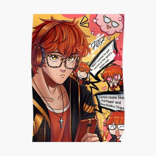 Discover 707 Saeyoung from Mystic Messenger Premium Matte Vertical Poster