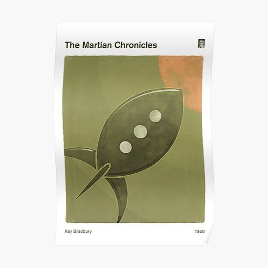 Discover Ray Bradbury's The Martian Chronicles - Sci Fi Literary Art for Book Lovers Premium Matte Vertical Poster