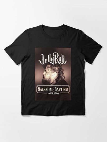 Discover Backroad Baptism Tour, Jelly Roll Tour, Jelly Roll | Essential T-Shirt 