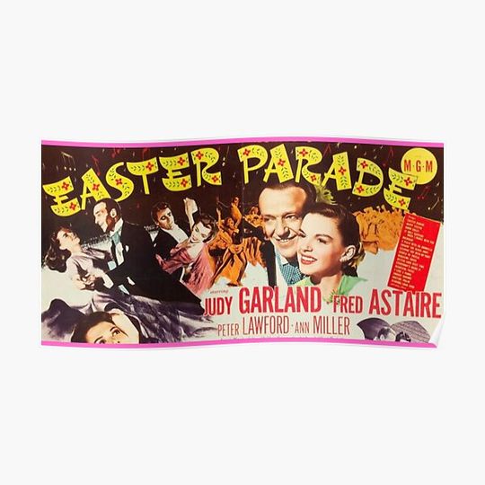 Discover Easter Parade, Fred Astaire, Judy Garland, love, holiday Premium Matte Vertical Poster