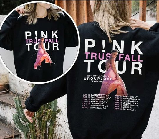 Discover P!nk Trustfall Tour 2023 T-Shirt | Concert Merchandise
