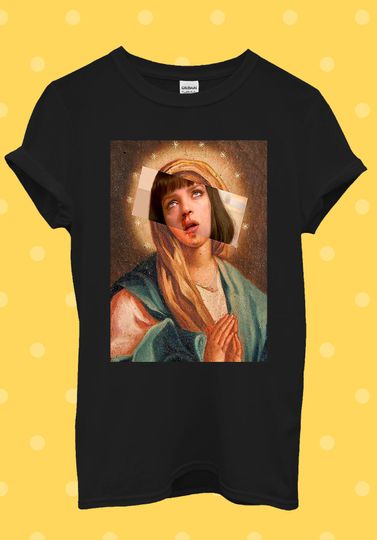 Discover Pulp Fiction Uma Thurman T-Shirt, Baggy Boyfriend Shirt