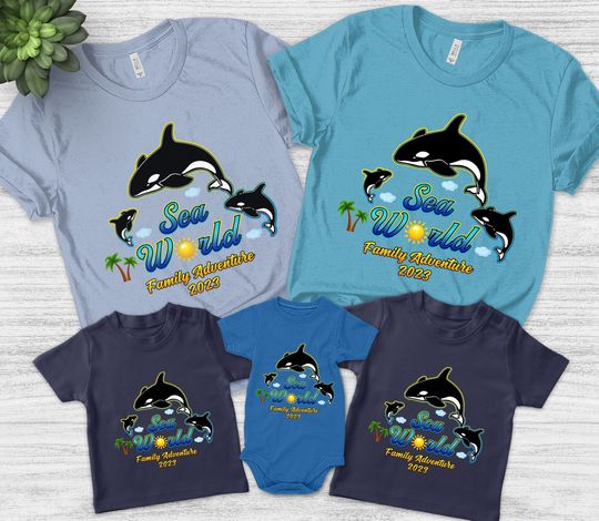 Discover Sea World Family Matching T-Shirt for 2023