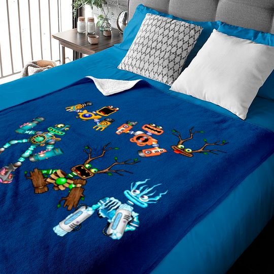 Discover My Singing Monsters Wubbox Baby Blankets