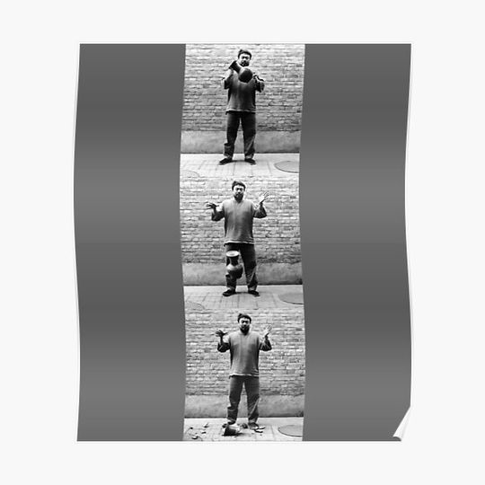 Discover Ai Weiwei Dropping a Han Dynasty Urn 1995 T Premium Matte Vertical Poster