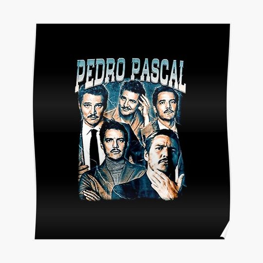 Discover I Love Timothee Chalamet Pedro Pascal Cursed Fan Collage Premium Matte Vertical Poster