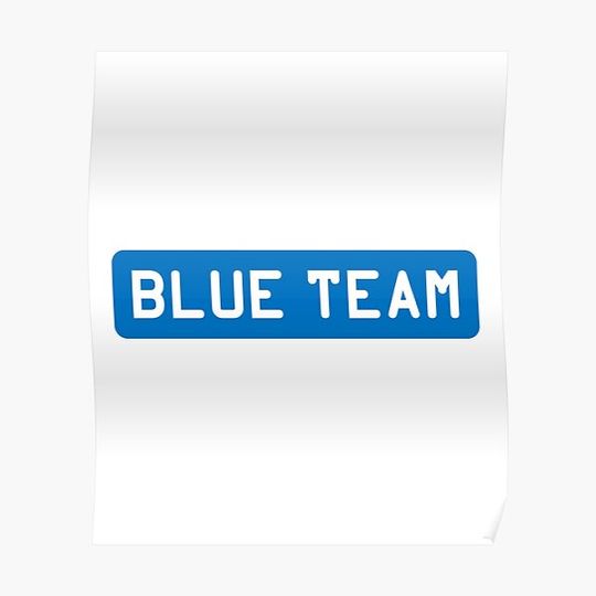 Discover Blue Team Premium Matte Vertical Poster