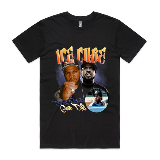 Discover Custom Ice Cube Print Hip Hop T-Shirt