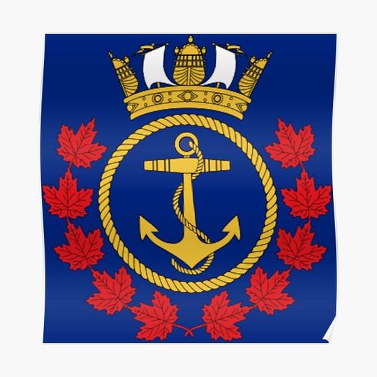 Discover Badge of the Royal Canadian Sea Cadets Premium Matte Vertical Poster