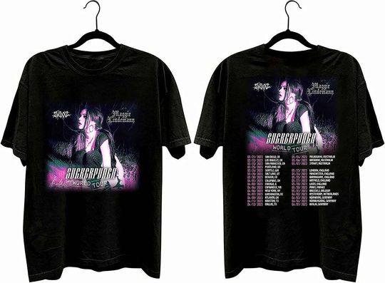 Discover Maggie Lindemann Suckerpunch World Tour 2023 Shirt, Maggie Lindemann 2023 Concert Shirt, Suckerpunch World Tour Shirt