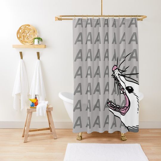Discover Screaming Possum Shower Curtain