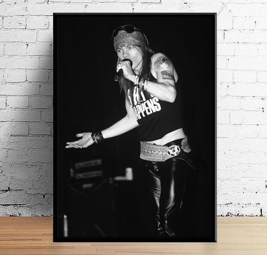 Discover Axl Rose Music Poster Canvas Painting Wall Art Poster