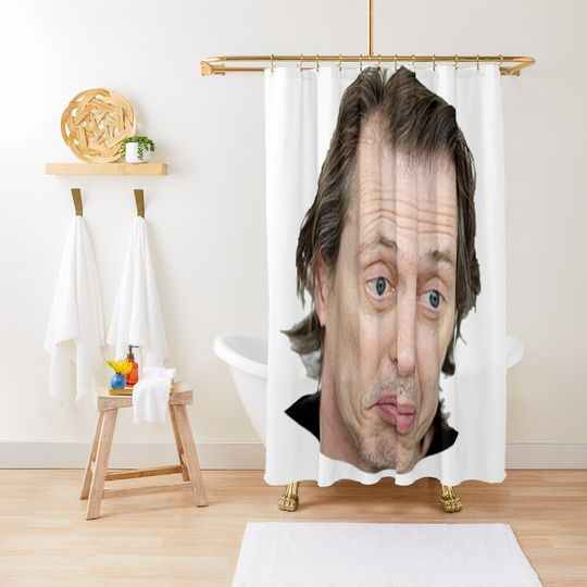 Discover Steve Buscemi Meme Funny! Shower Curtain