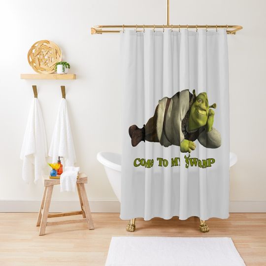 Discover Come to my Swamp - Shrek Shower Curtain