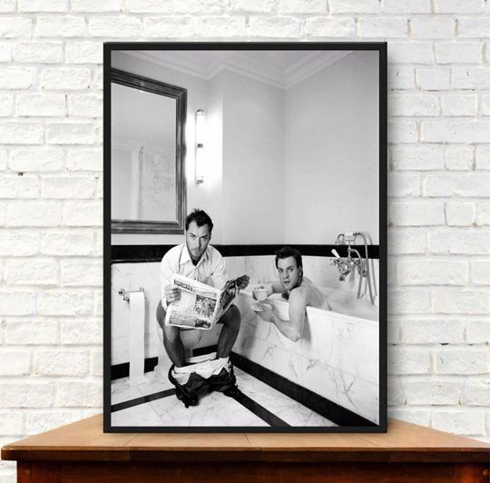 Discover Jude Law and Ewan McGregor In The Bathroom Poster