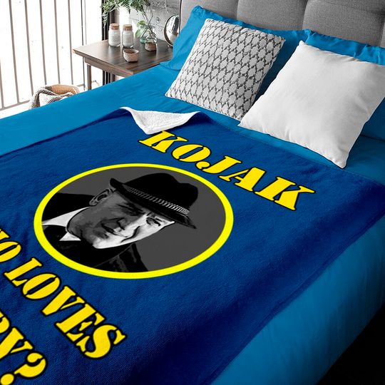 Discover Kojak 70s series Baby Blankets