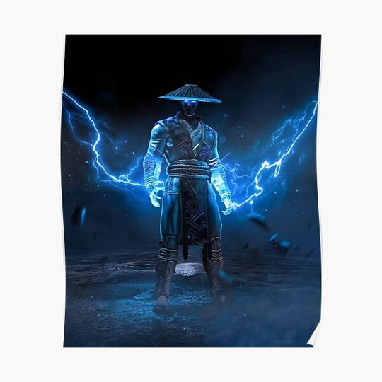 Discover Raiden (Thunder God) Premium Matte Vertical Poster