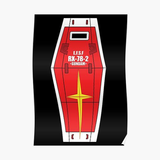 Discover Gundam RX-78-2 Shield Premium Matte Vertical Poster