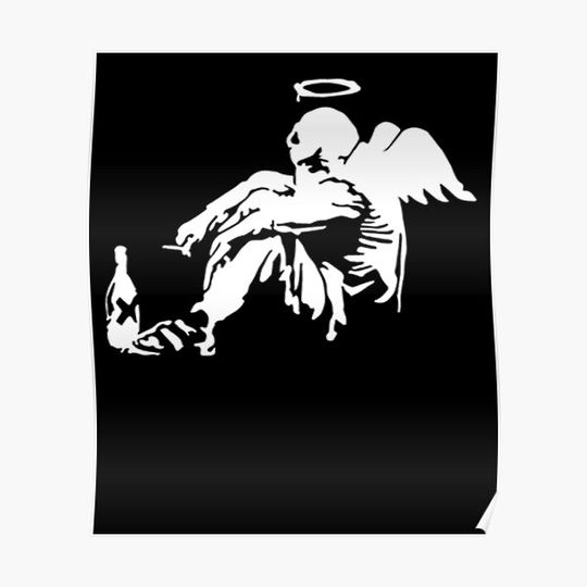 Discover Banksy Fallen Angel Premium Matte Vertical Poster