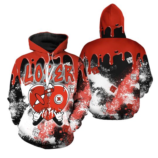 Discover Loser Lover Drip Heart Sneaker Shirt Match Cherry 11s Hoodie