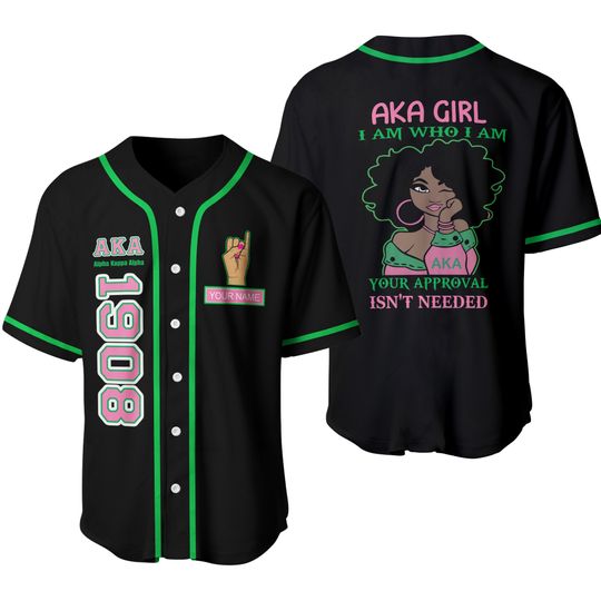 Discover Personalized Your Name Can Be Changed Aka Girl I Am Who I Am Your Approval Isn't Needed - Baseball Jersey