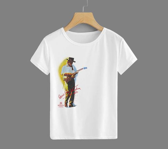 Discover Vintage 90's Stevie Ray Vaughan & Double Trouble Blues Guitar Legend T Shirt