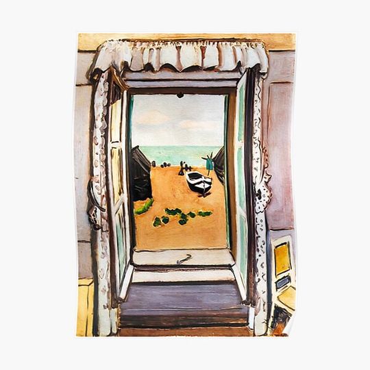 Discover Henri Matisse, the open window, etretat, 1920 Premium Matte Vertical Poster