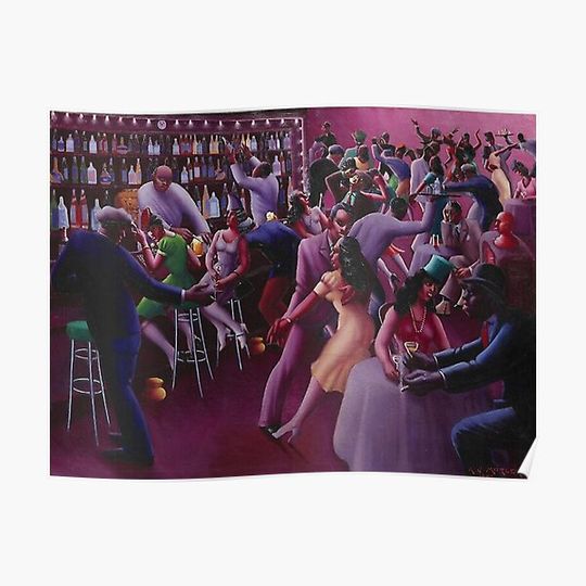 Discover Nightlife - Archibald John Motley Jr Premium Matte Poster
