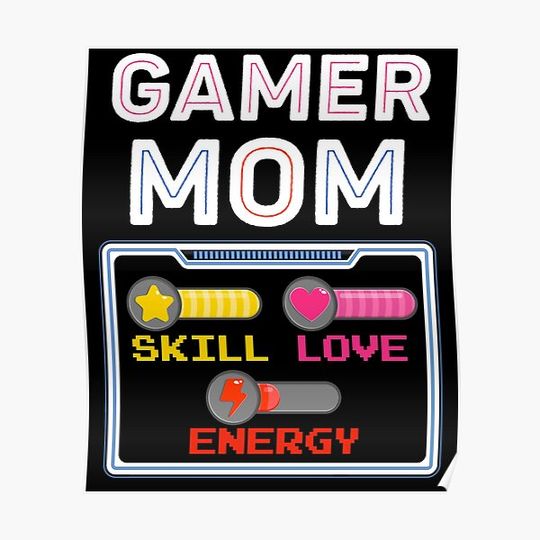 Discover Gamer Mom Premium Matte Vertical Poster