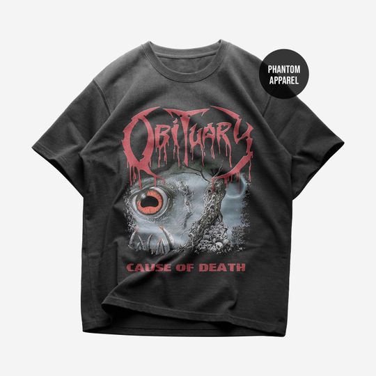 Discover Obituary T-shirt - Metal Band Shirt - Cause of Death Shirt