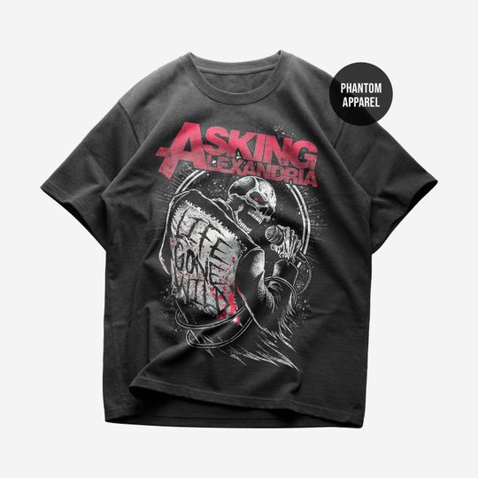 Discover Asking Alexandria T-shirt - Metal Band Shirt - Alone In A Room