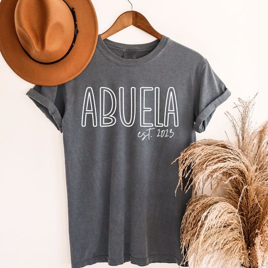 Discover Abuela Mother's Day Gift Shirt - Abuela est 2023