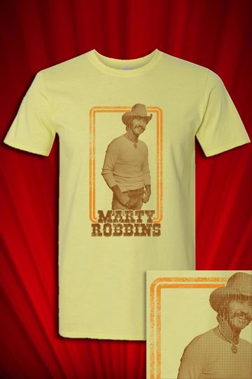 Discover Marty Robbins 1976 Vintage style t-shirt Big Iron