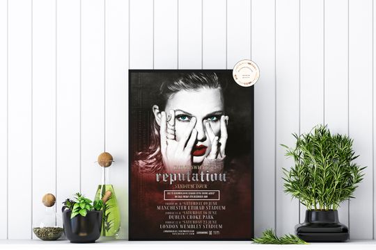 Discover Taylorswift Wall Art - Reputation Stadium Tour Concert Poster