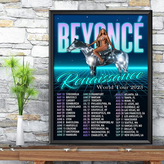 Discover Beyonce Renaissance World Tour 2023 Poster