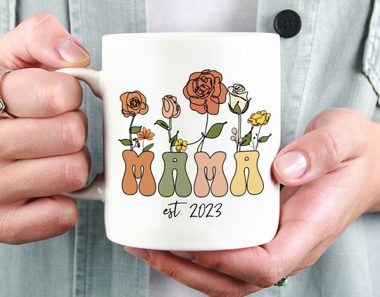 Discover Mama Established 2023 Coffee Mug - New Mom Gift