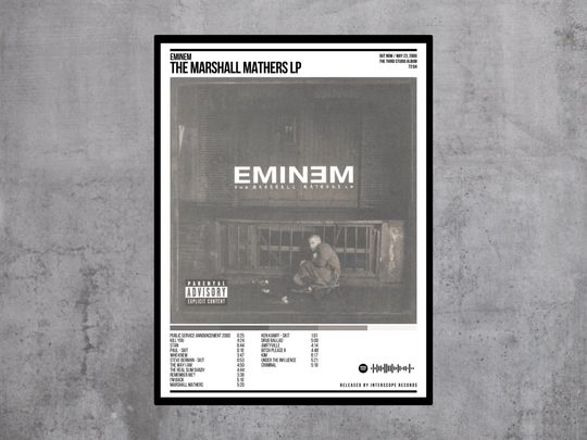 Discover The Marshall Mathers LP Album Poste