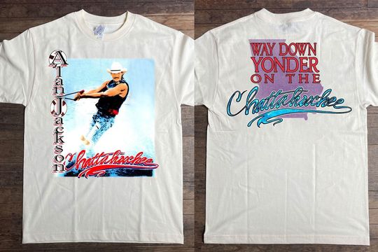 Discover 1992 Alan Jackson Way Down Yonder On The Chattahoochee T-Shirt