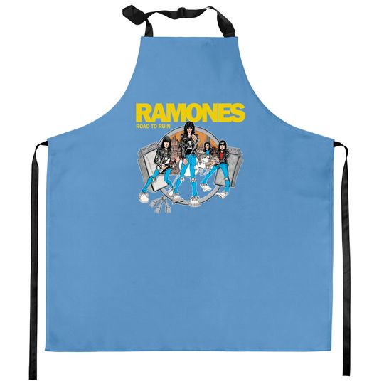 Discover Ramones Road to Ruin Kitchen Aprons, rock band Kitchen Aprons