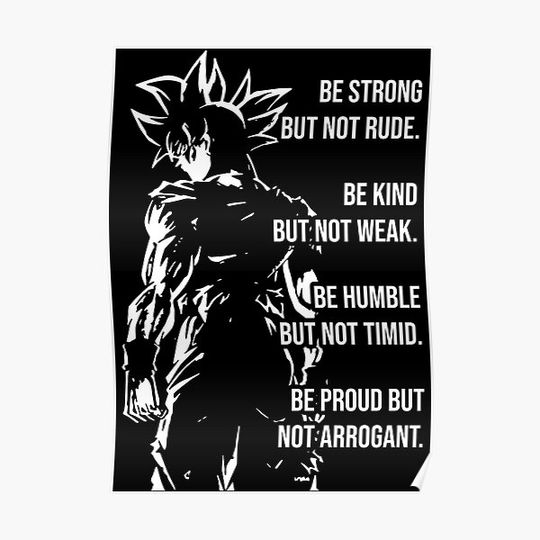 Discover Be Strong - Anime Gym Motivational Premium Matte Vertical Poster