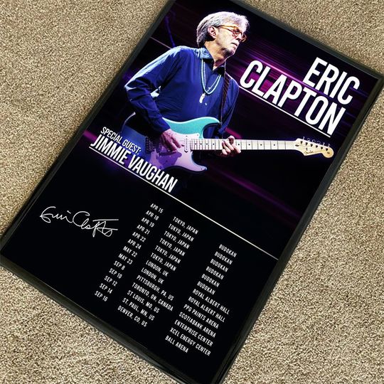 Discover Eric Clapton 2023 Tour Poster