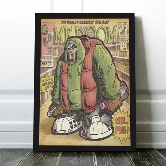 Discover MF Dooom Mm.. Food Comic Art Poster