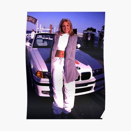 Discover Vintage Young Britney Poster Premium Matte Vertical Poster