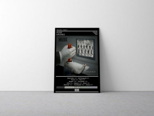 Discover Muse Drones Metal Music Poster