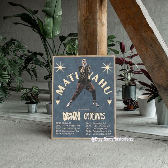 Discover Matisyahu West Coast With Denm Cyde ways Tour 2023 Poster