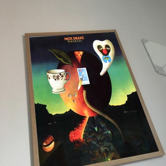 Discover Vintage Nick Drake Pink Moon Poster