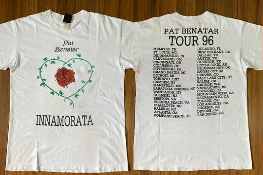 Discover Pat Benetar Innamorata USA Tour 96 T-Shirt