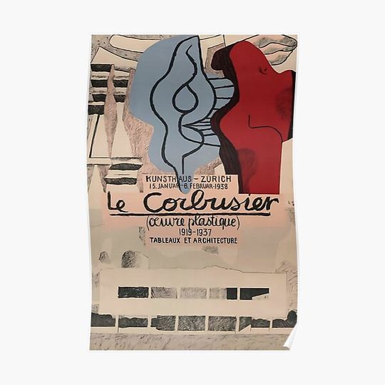 Discover Le Corbusier Poster Premium Matte Vertical Poster