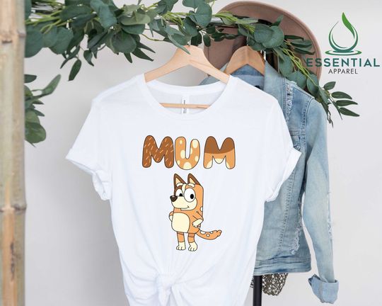 Discover Bingo Mum T-shirt, Chilli Heeler Shirt, BlueyDad Mum Shirt, Funny Mom Shirt
