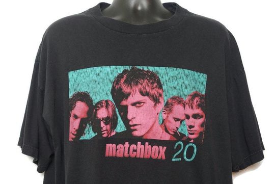 Discover 1997 Matchbox 20 Vintage T Shirt, Rob Thomas, Matchbox Twenty Band Tee